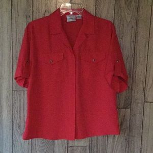 ladies casual Red blouse S